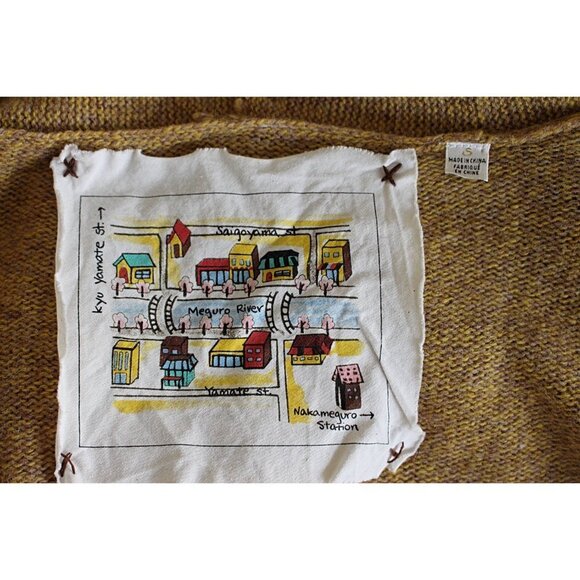 Anthropologie - Meguro River Puff Sleeve Cardigan in Mustard Yellow - S - Japan - Picture 2 of 9